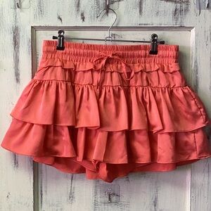 Women's Coral Ruffle Skort